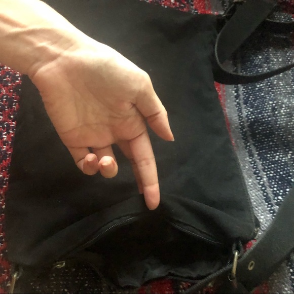❤️3 for $20 Black Cotton Crossbody Bag - Picture 5 of 8